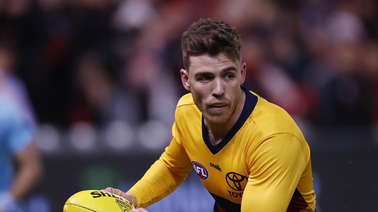 AFL Round 17. Essendon vs Adelaide at Marvel Stadium, Melbourne. 09/07/2021. Paul Seedsman of the Crows . Pic: Michael Klein