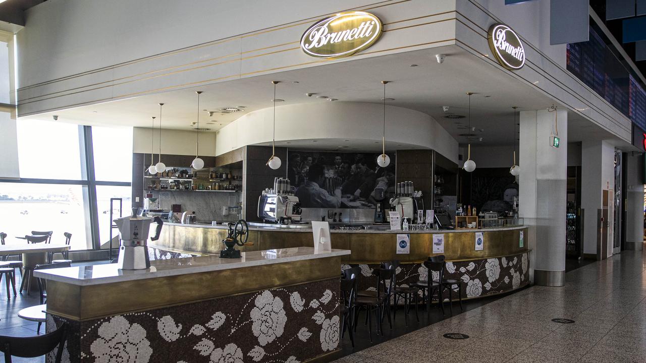 The Brunetti cafe worker was a household contact of cases seven and nine. Picture: Aaron Francis/The Australian