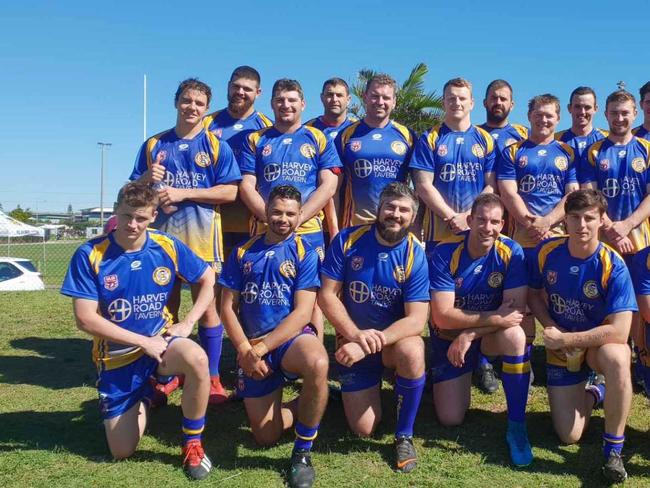 WINNING EFFORT: The Gladstone Raiders team coached by Danny Blair, with Deklin Huth, Jesse Ingham, Aaron Jensen, Beau Ephinstone, Kyle Mongta, Ricky Noy, Jai Parter, Christopher Riley, Jayke Collins, Ilya Ryzhankov, Eamon Chapman, James McCafferty, Dayn Richards, Leith Hammelswang, Benjamin Kerr, Kale Young, Daniel Jones, Kenneth Kelliher and Jamie Falls.