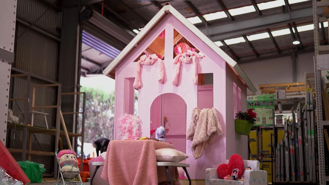 Mitch and Mark’s cubby was inspired by their granddaughters. Picture: Supplied, Channel 9