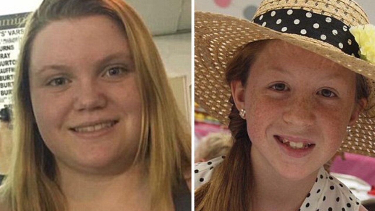 Liberty German, 14 (left) and Abigail Williams, 13 (right) incredibly recorded their suspected murderer as he ambushed them. Picture: Facebook