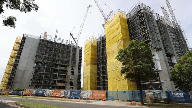 Condev building site. It was one of the biggest builders to go under this year. Picture: Nigel Hallett