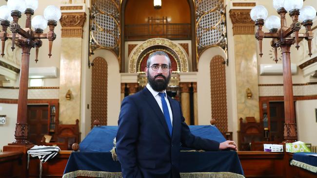 Rabbi Yaakov Glasman thanked leaders for their support “during this exceptionally challenging time”. Picture: Aaron Francis