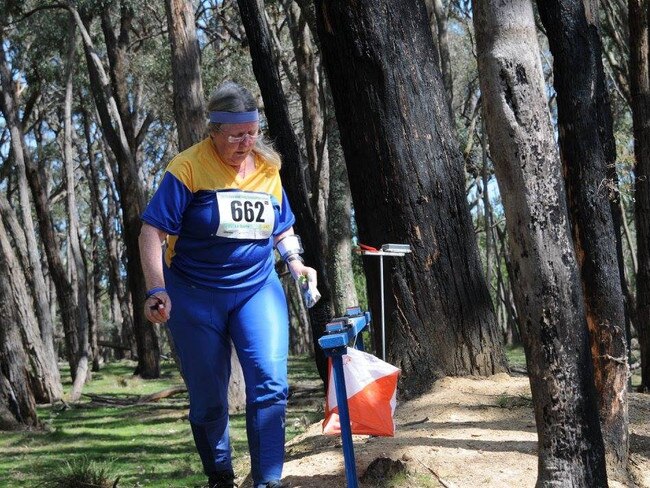 ON THE TRACK: Liz Bourne at the Australian Orienteering Championships help for a week in September, 2015. Photo Contributed