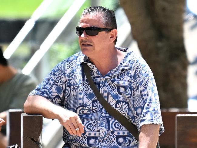 BRISBANE, AUSTRALIA - NewsWire Photos - NOVEMBER 6, 2024.Mark Allan Spajic (right), 52, outside the Brisbane District Court in Brisbane after pleading guilty to attempted burglary and assault. He was granted immediate parole following his sentencing hearing.Picture: NewsWire