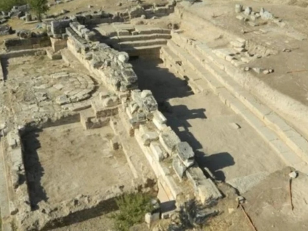 Dating back 2200 years, the sacred spot was unearthed by archaeologists in 2011. Picture: Francesco D’Andria/University of Salento