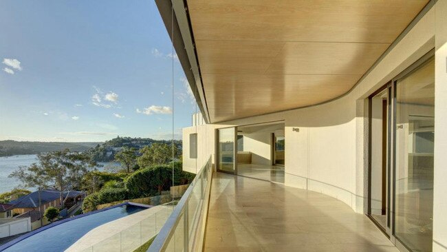 The Mosman mansion boasts extensive water views.Picture: Maccormick &amp; Associates / Huw Lambert