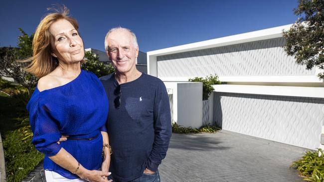 Deborah and Glen Watson designed and built the home they sold for $15m at 2/1-7 Bayview Road, Noosa Heads. Picture: Lachie Millard.