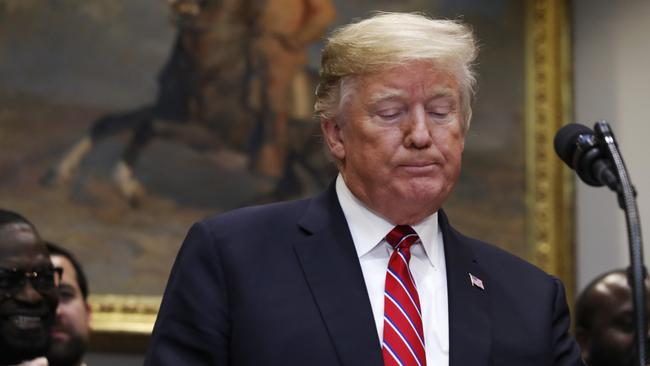 President Donald Trump has denied any wrongdoing in response to Cohen’s claims. Picture: AP