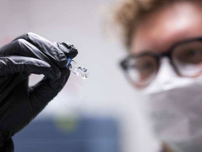 CANBERRA, AUSTRALIA - NewsWire Photos July 21, 2022: Chemical Analyst, Patrick test for substance for Fentanyl at AustraliaÃs first fixed pill-testing clinic CanTEST Health and Drug Checking Service in Canberra. Picture: NCA NewsWire / Martin Ollman