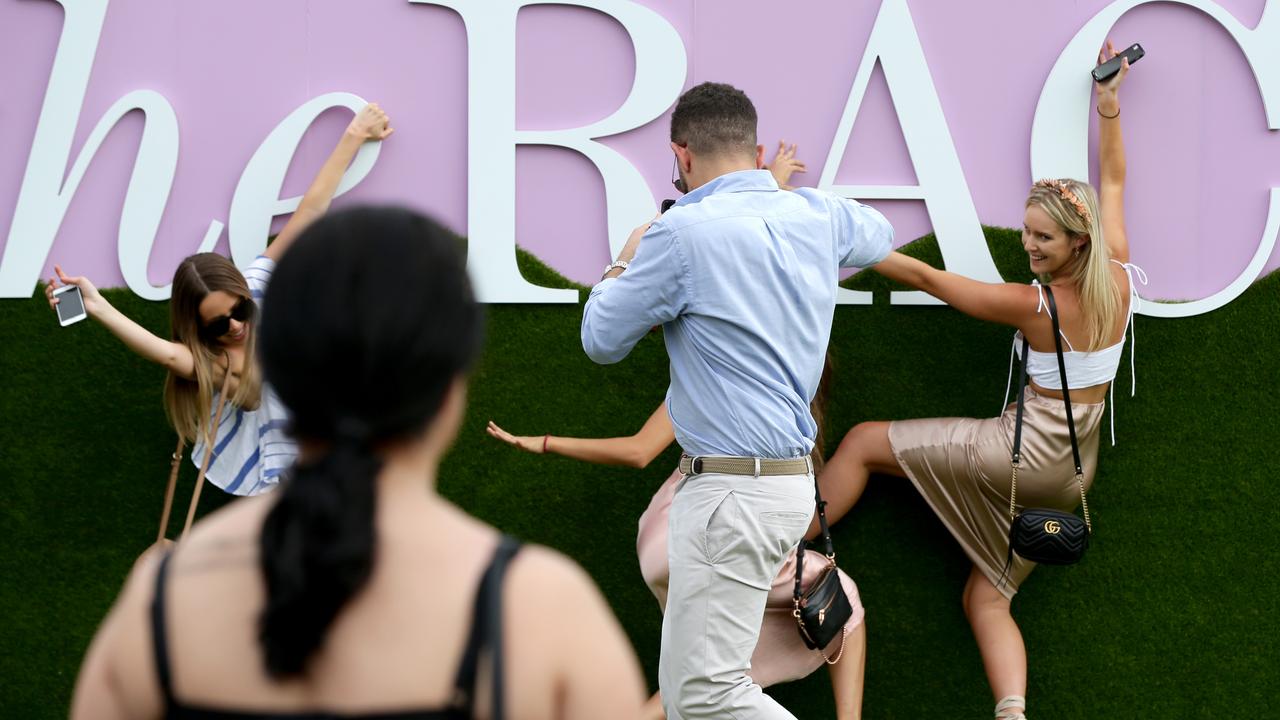 Posing up a storm at Randwick. Picture: Jonathan Ng