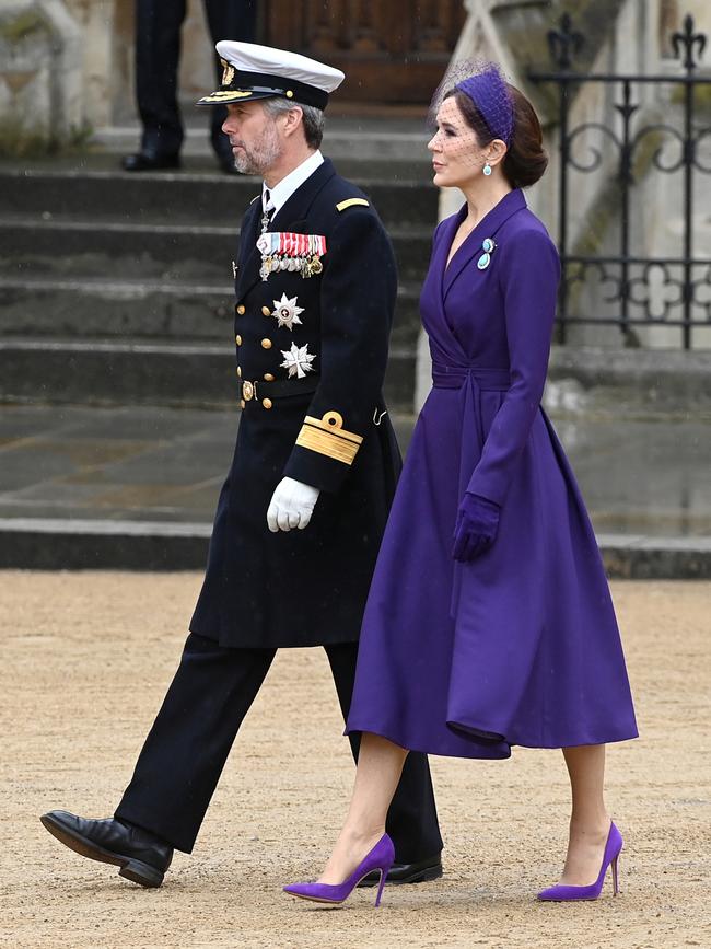 She embodied a celebratory hue for the occasion: deep purple. Picture: Getty Images