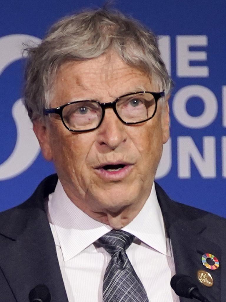 FILE – Bill Gates speaks during the Global Fund's Seventh Replenishment Conference, Sept. 21, 2022, in New York. (AP Photo/Evan Vucci, File)