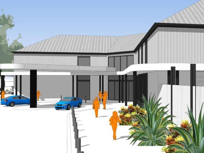 An artist's impression of the new Warringah Golf and Community Clubhouse at North Manly.