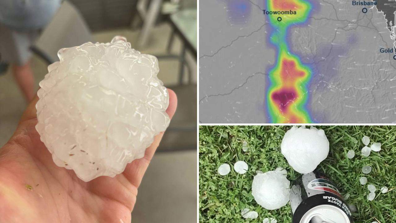 Southern Qld towns smashed by ‘baseball-sized’ hail storm