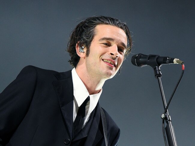 Matty Healy appeared to address the romance rumours on-stage. Picture: Getty Images