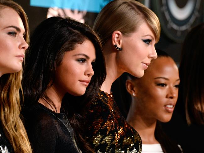 Selena Gomez with her best friend Taylor Swift. Picture: Getty.