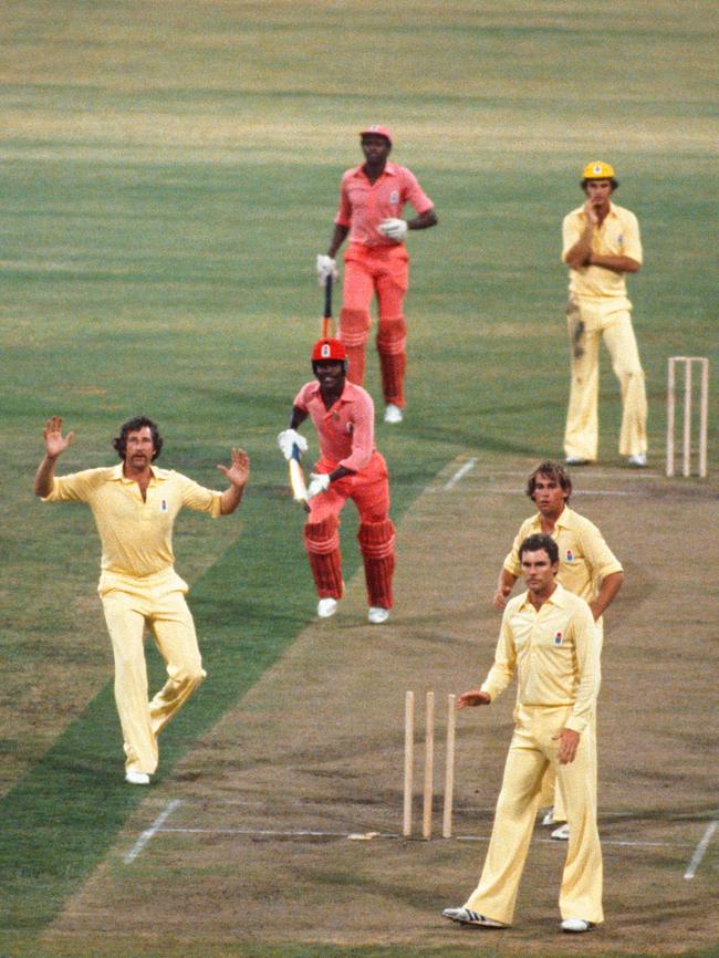 Australia v West Indies in World Series Cricket in Sydney, 1979. Picture: Patrick Eagar Collection via Getty Images