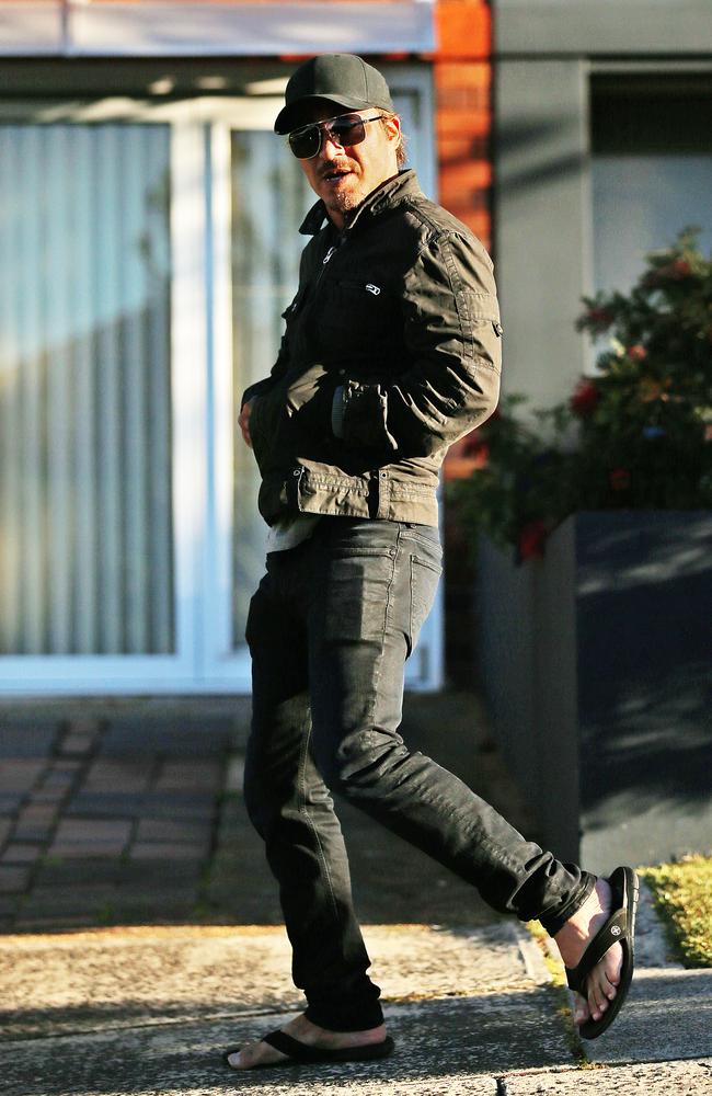 John Ibrahim pictured at his Dover Heights home in the week after police raids.