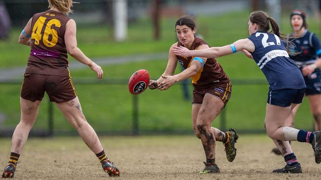 Kew midfielder Dakota Villiva has been impressive in her debut season for the club. Picture: VAFA Media