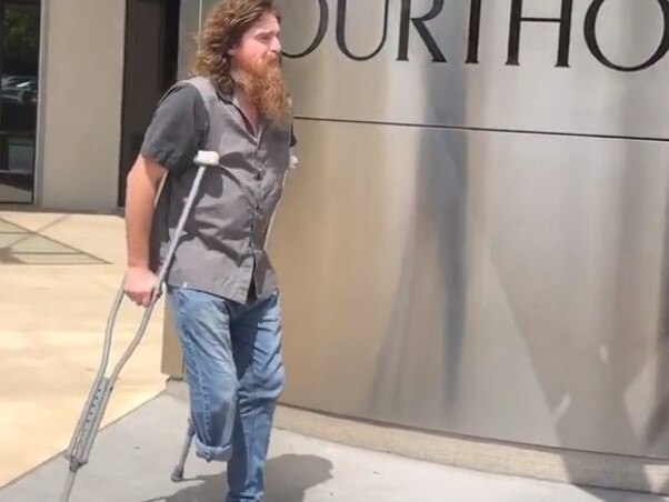 Luke Tomlinson, whose leg had to be amputated following a shooting.