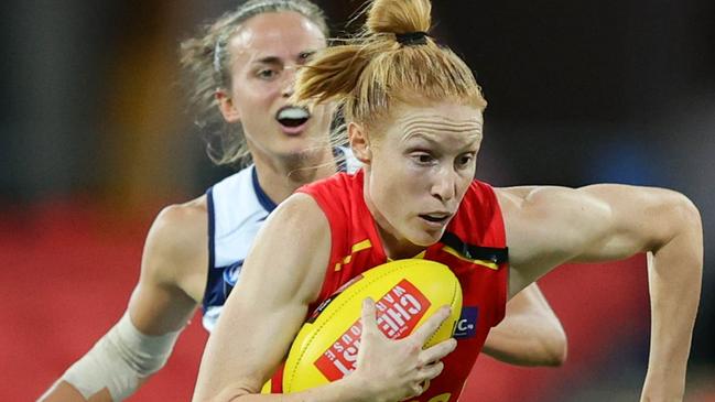 Alison Drennan delivered a best afield performance for the Gold Coast Suns. Picture: AFL Photos via Getty Images