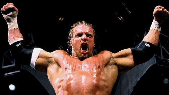 Triple H makes boy cry, then hugs him | WWE wrestling photos | The Courier  Mail