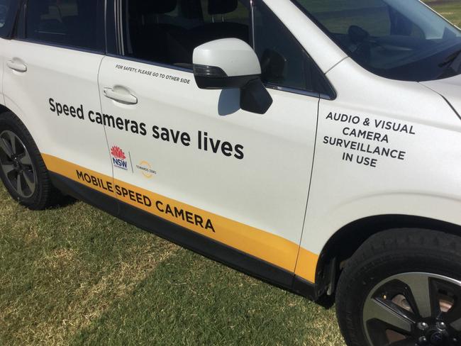 Fines issued by mobile speed cameras have skyrocketed since warning signs were removed. Source: Supplied.