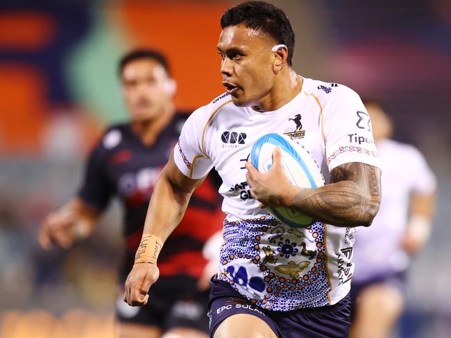 From tough beginnings, Ikitau has become a superstar at the Brumbies. Picture: Getty
