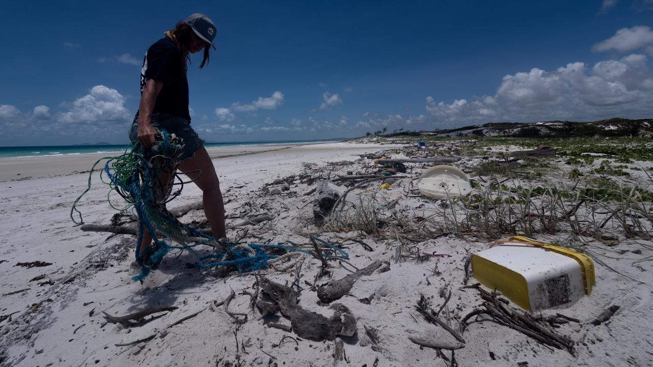 Even on remote islands, the team found plastic. Source: Michaela Skovranova for Corona/Parley/National Geographic