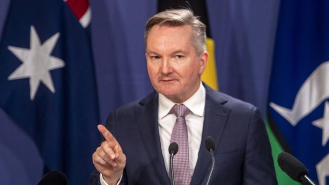 Energy Minister Chris Bowen in Sydney. Picture: NewsWire / Jeremy Piper