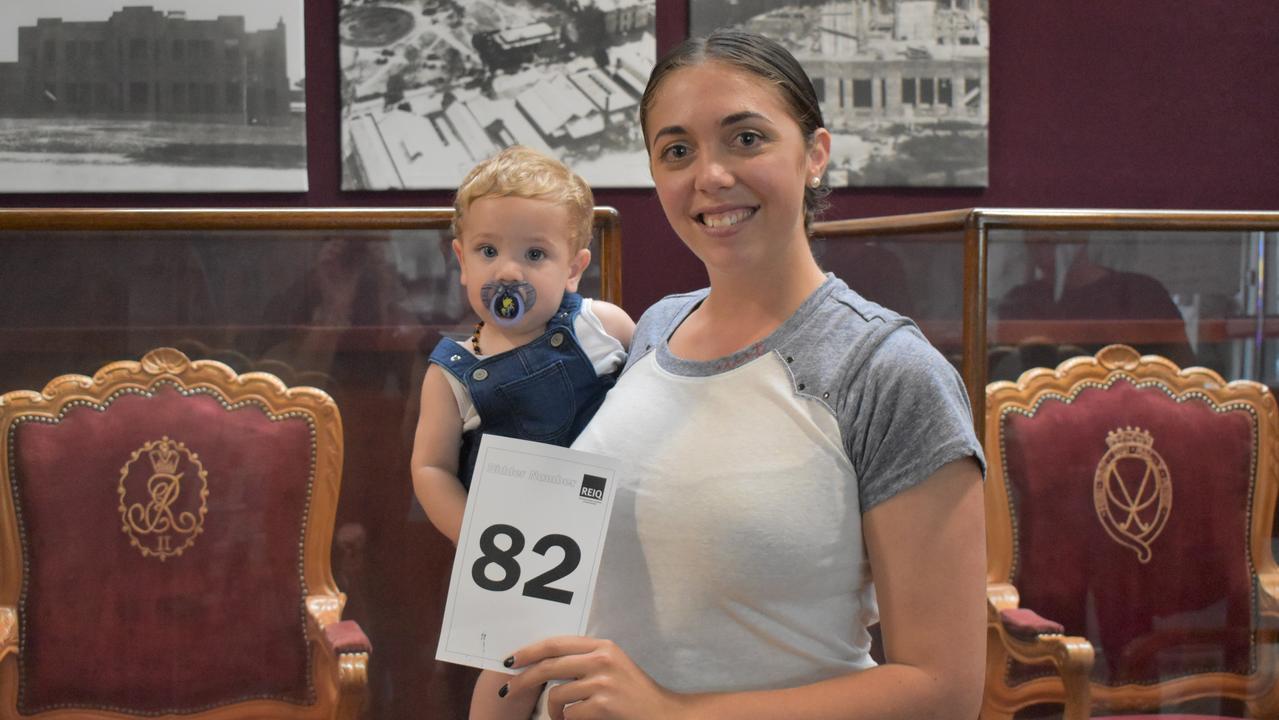 Lani Hilder with her son Reylan. She was successful bidder of 252 Grubb Street, Koongal.