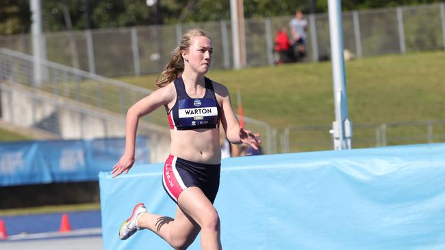 NSW All Schools athlete Warton. Picture: David Tarbotton