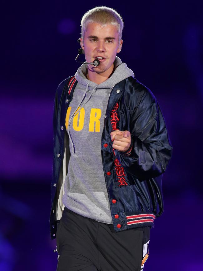 More than 70,000 “Beliebers” are at ANZ Stadium tonight. Picture: Jonathan Ng
