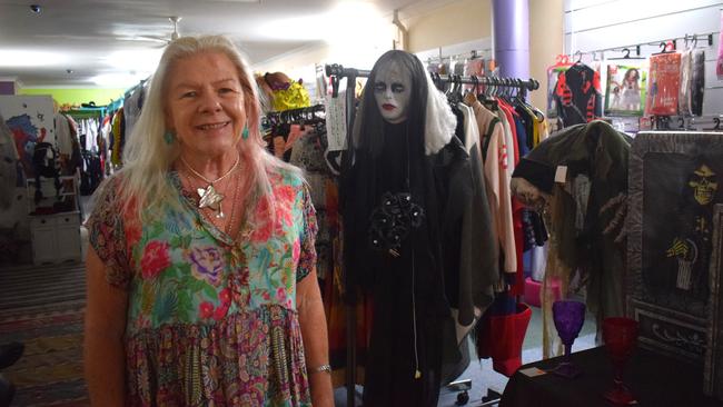 Ren Roby at her Yeppoon business, Bling Bling Costumes.