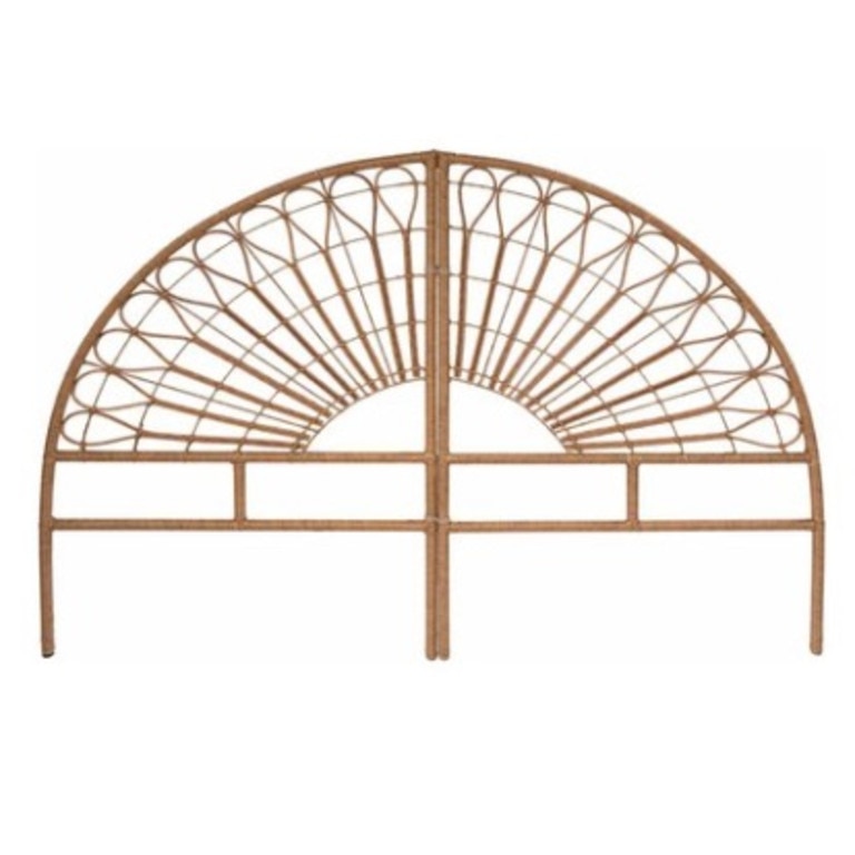 Woven queen bed arch bedhead for $149. Picture: Supplied