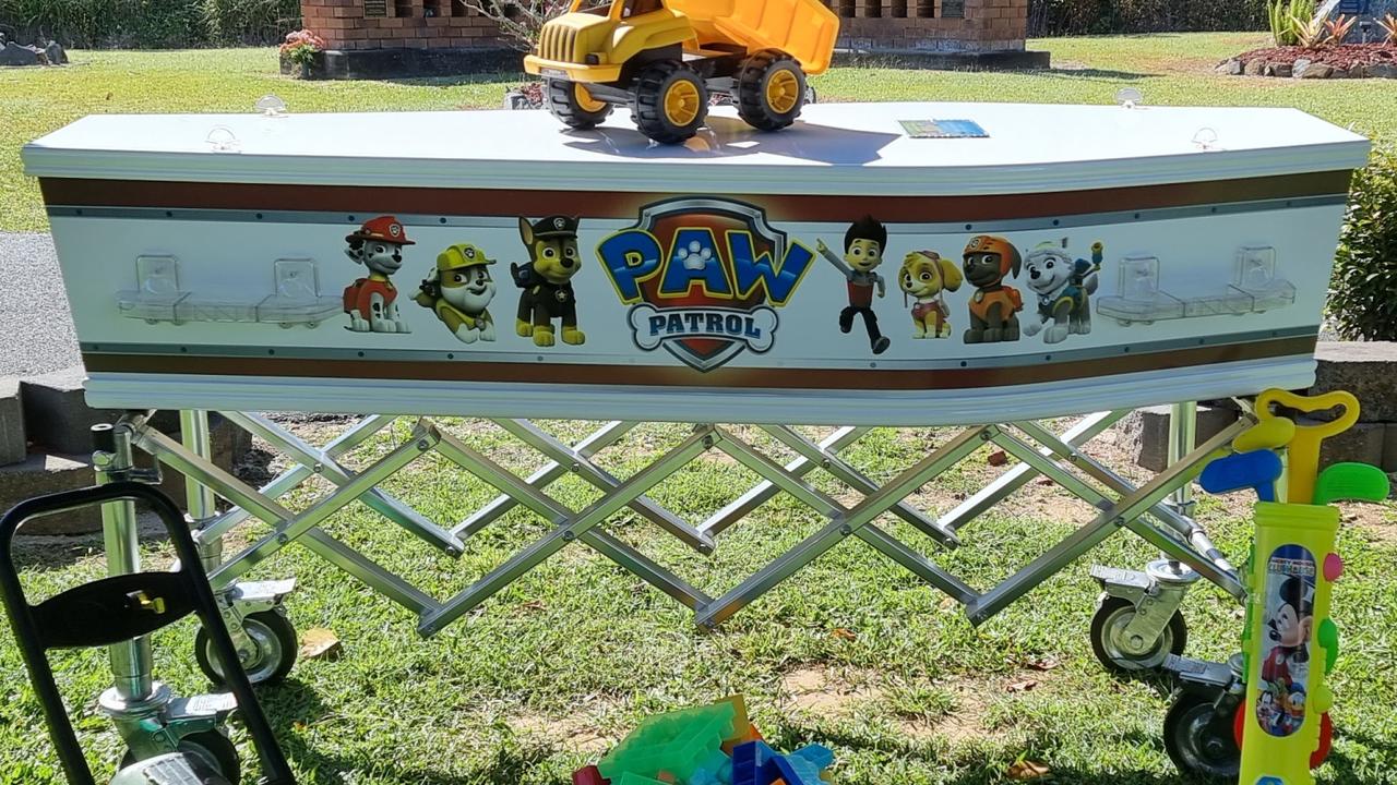 Tarrin-Macen Kennith O’Sullivan was buried in a coffin covered in the character's of his favourite show Paw Patrol. He died in August 2021 and his mother has been charged with his murder.