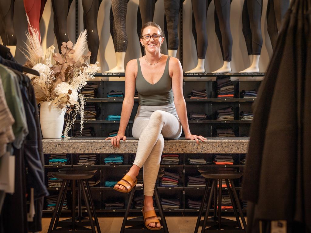 Lululemon’s Madeline De Souza completed a retail management course through Swinburne Online that was funded by her employer. Picture: Brad Fleet