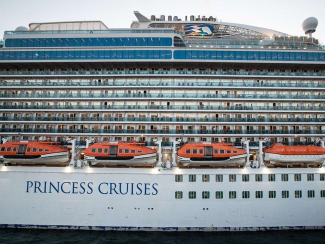 The Majestic Princess docked at Circular Quay. Picture: Julian Andrews