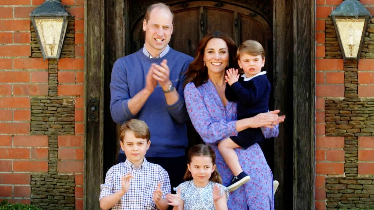 Prince William, Duke of Cambridge and Catherine, Duchess of Cambridge took part in the nationwide Clap for Carers initiative. Picture: BBC TV/PA Wire