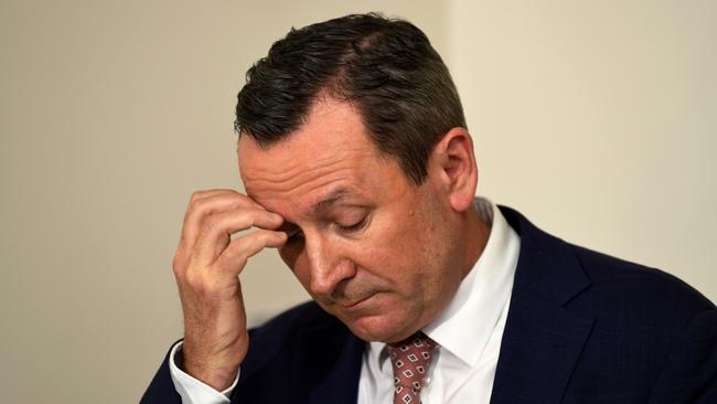 WA Premier Mark McGowan has changed the WA opening plan with less than two weeks notice. Picture: NCA NewsWire /  Sharon Smith