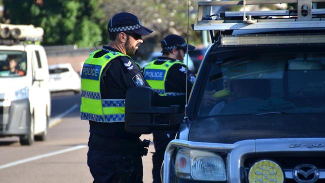 Police at a static roadside breath test site on Balls Lane in Mysterton as Operation Cold Snap rolls out for the school holidays. Picture: Natasha Emeck