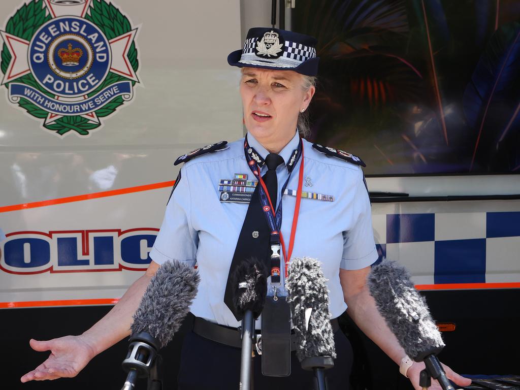 Police Commissioner Katarina Carroll says she’s “hoping to survive” in the role. Picture: Liam Kidston