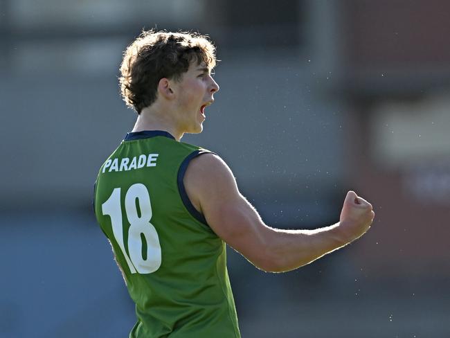 James Allison celebrates a goal in the ACC grand final last year. Picture: Andy Brownbill