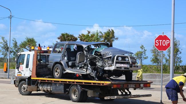 The driver of the car, a male in his 70s, was transported to Bowen Hospital in a stable condition.