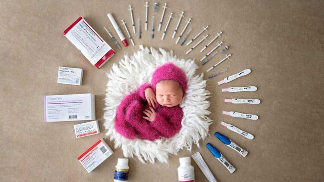 The significance of the birth of Hope Orr and how much IVF her parents went through. Picture: Tiffany Jade Photography