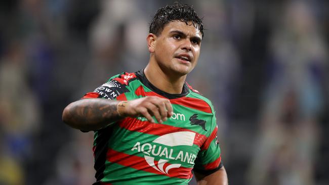 Latrell Mitchell during the match against the New Zealand Warriors. Pic: Mark Kolbe/Getty