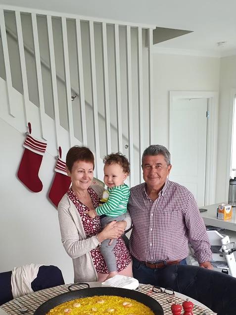 Llorca's parents met Jack for the first time they met him at Christmas time. Picture: Paz Llorca