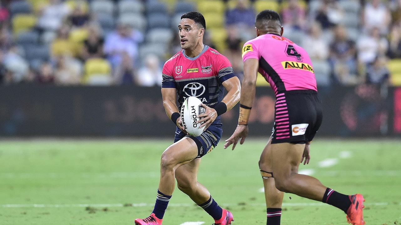 Valentine Holmes is set to play fullback for the Cowboys ins 2020 but is CTW eligible. Picture: Matt Taylor.