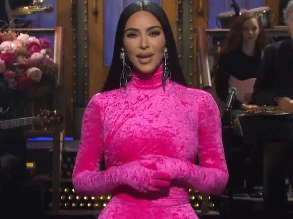 Kim Kardashian hosts Saturday Night Live. Picture: SNL